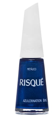 Esmalte Risqué Azul Metálico Azulcrination 8ml