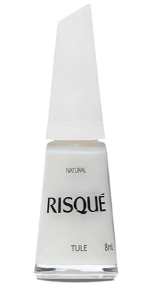 Esmalte Risqué Branco Natural Tule 8ml