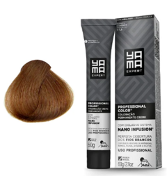 COLORACAO PROFISSIONAL YAMA NANO INFUSION 7.17 LOURO MEDIO ACINZENTADO MARROM 