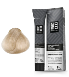 COLORACAO PROFISSIONAL YAMA NANO INFUSION 10.13 LOURO CLARISSIMO ACINZENTADO DOURADO 