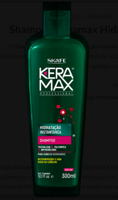 SHAMPOO KERAMAX HIDRATACAO INSTANTANEA 300ML