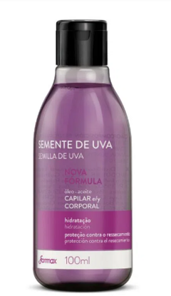 OLEO CORPORAL  E CAPILAR SEMENTE DE UVA FARMAX  - 100ML