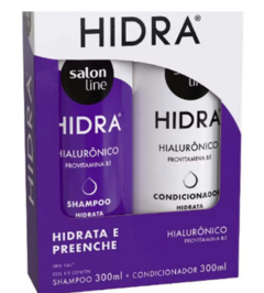 KIT SALON LINE SHAMPOO E CONDICIONADOR HIDRA HIALURONICO 300ML na internet