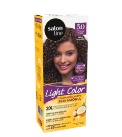 Coloração Salon Line Light Color Profissional 5.0 Castanho Claro 