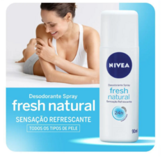 DESODORANTE SPRAY NIVEA FRESH REGULAR 90ML UN na internet