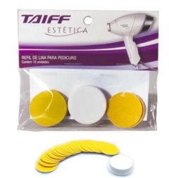 REFIL LIXA TAIFF PARA PEDICURO COM 10 UNIDADES na internet