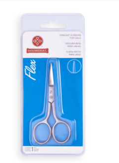 TESOURA MUNDIAL UNHA FLEX RETA REF.BC 326