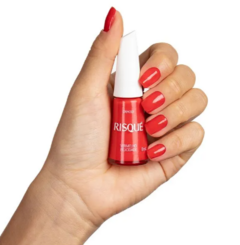 Esmalte Risqué Vermelho Cremoso Vermelho Felicidade 8ml