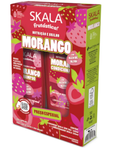 KIT SKALA SHAMPOO E CONDICIONADOR MORANGO NUTRICAO E BRILHO 325ML