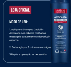 SHAMPOO CAPICILIN ANTICASPA REVITALIZA 250ML - comprar online