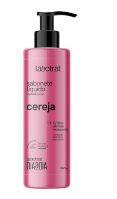  Sabonete Liquido Corpo e Rosto Cereja Labotrat 190ml