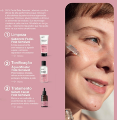 KIT FACIAL PELE SENSIVEL DERMO SKIN LABOTRAT COM 3 PRODUTOS na internet