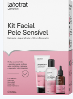 KIT FACIAL PELE SENSIVEL DERMO SKIN LABOTRAT COM 3 PRODUTOS - Bazar do Cabeleireiro | Produtos de Perfumaria para uso profissional e domestico. Melhor loja de perfumaria de Recife e Regiao metropolitana
