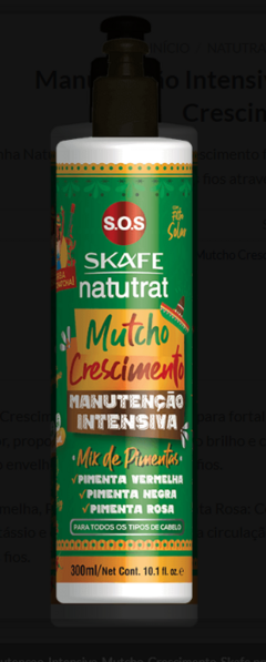 CREME MANUTENCAO INTENSIVA NATUTRAT MUTCHO CRESCIMENTO 300ML