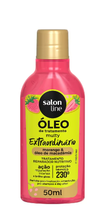 OLEO REPARADOR SALON LINE CACHOS DOS SONHOS MULTY EXTRAORDINARIO MORANGO 50ML 