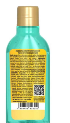 OLEO REPARADOR SALON LINE CACHOS DOS SONHOS MULTY MARAVILHAS BANANA  50ML