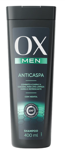 SHAMPOO OX MEN ANTICASPA MENTOL 400ML