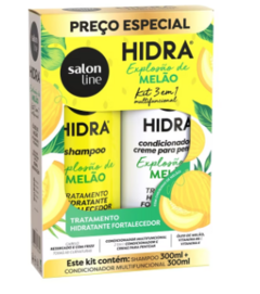 KIT SALON LINE SHAMPOO E CONDICIONADOR MELAO HIDRA 300ML