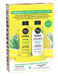 KIT SALON LINE SHAMPOO E CONDICIONADOR MELAO HIDRA 300ML na internet