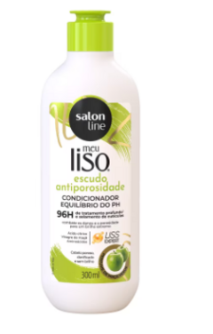 CONDICIONADOR SALON LINE MEU LISO ESCUDO ANTIPOROSIDADE 300ML 