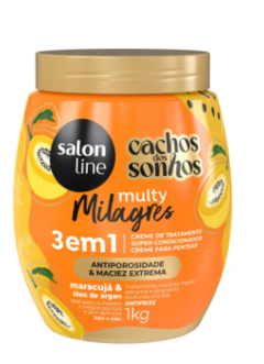 CREME CONDICIONADOR SALON LINE 3EM1 MULTY MARACUJA 1KG 