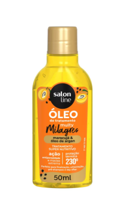 OLEO REPARADOR SALON LINE CACHOS DOS SONHOS MULTY MARAVILHAS MARACUJA 50ML