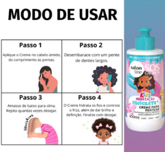 CREME PARA PENTEAR SALON LINE S.O.S KIDS CHICLETE 300ML na internet
