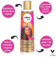 ACIDIFICANTE SALON LINE S.O.S CACHOS ANTIPOROSIDADE 300ML