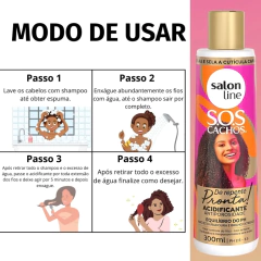 ACIDIFICANTE SALON LINE S.O.S CACHOS ANTIPOROSIDADE 300ML - Bazar do Cabeleireiro | Produtos de Perfumaria para uso profissional e domestico. Melhor loja de perfumaria de Recife e Regiao metropolitana