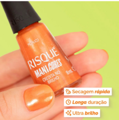 ESMALTE RISQUE MANICORES CREDITA BRILHO 8ML