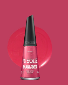 ESMALTE RISQUE MANICORES FACO PINX EM CASA 8ML