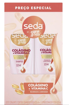 KIT SHAMPOO E CONDICIONADOR SEDA COLAGENO 325ML
