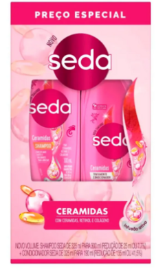 KIT SHAMPOO E CONDICIONADOR SEDA CERAMIDAS 300ML na internet