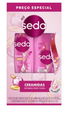 KIT SHAMPOO E CONDICIONADOR SEDA CERAMIDAS 300ML