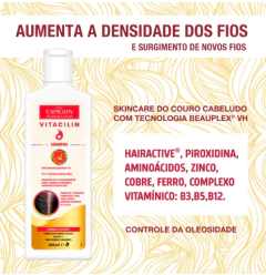 SHAMPOO CAPICILIN VITACILIN ANTIQUEDA 200ML - Bazar do Cabeleireiro | Produtos de Perfumaria para uso profissional e domestico. Melhor loja de perfumaria de Recife e Regiao metropolitana