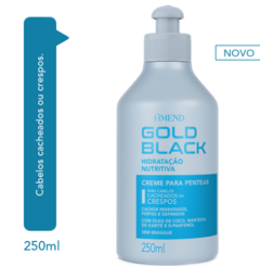 Creme para Pentear Amend Gold Black Hidratação Nutritiva