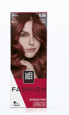 TINTA YAMA KIT FASHION 8.66 LOURO CLARO VERMELHO INTENSO 