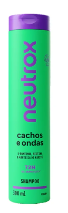 SHAMPOO NEUTROX CACHOS E ONDAS 300ML - Bazar do Cabeleireiro | Produtos de Perfumaria para uso profissional e domestico. Melhor loja de perfumaria de Recife e Regiao metropolitana