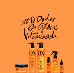 SHAMPOO OX VITA GLOW 240ML - Bazar do Cabeleireiro | Produtos de Perfumaria para uso profissional e domestico. Melhor loja de perfumaria de Recife e Regiao metropolitana