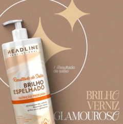 CONDICIONADOR HEADLINE BRILHO ESPELHADO 500ML - Bazar do Cabeleireiro | Produtos de Perfumaria para uso profissional e domestico. Melhor loja de perfumaria de Recife e Regiao metropolitana