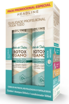 KIT HEADLINE SHAMPOO E CONDICIONADOR BOTOX VEGANO 500ML