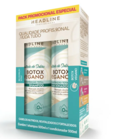 KIT HEADLINE SHAMPOO E CONDICIONADOR BOTOX VEGANO 500ML