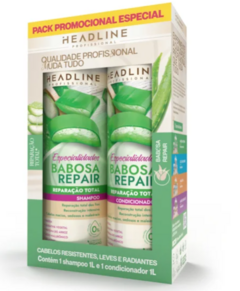 KIT HEADLINE SHAMPOO E CONDICIONADOR BABOSA 1000ML