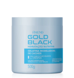 GELATINA AMEND GOLD BLACK MODELADOR 500G - Bazar do Cabeleireiro | Produtos de Perfumaria para uso profissional e domestico. Melhor loja de perfumaria de Recife e Regiao metropolitana