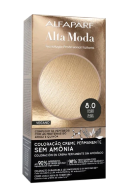 COLORACAO ALTA MODA SEM AMONIA 8.0 LOURO CLARO