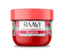 ESFOLIANTE CORPORAL E FACIAL RAAVI MELANCIA 200G - Bazar do Cabeleireiro | Produtos de Perfumaria para uso profissional e domestico. Melhor loja de perfumaria de Recife e Regiao metropolitana