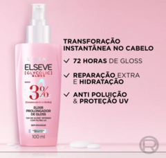 SERUM ELSEVE GLYCOLIC GLOSS 100ML - Bazar do Cabeleireiro | Produtos de Perfumaria para uso profissional e domestico. Melhor loja de perfumaria de Recife e Regiao metropolitana