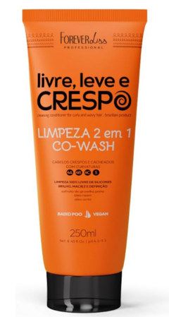 CO WASH FOREVER LISS LiVRE, LEVE CRESPO 250ML - Bazar do Cabeleireiro | Produtos de Perfumaria para uso profissional e domestico. Melhor loja de perfumaria de Recife e Regiao metropolitana