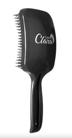 ESCOVA SANTA CLARA PARA CABELO RAQUETE FLEX ANATOMICA PRETA REF. 6373
