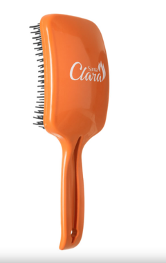 ESCOVA SANTA CLARA PARA CABELO RAQUETE ANATOMICA FLEX LARANJA REF.6375 na internet